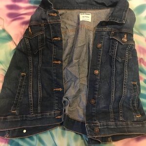 Denim vest no sleeves